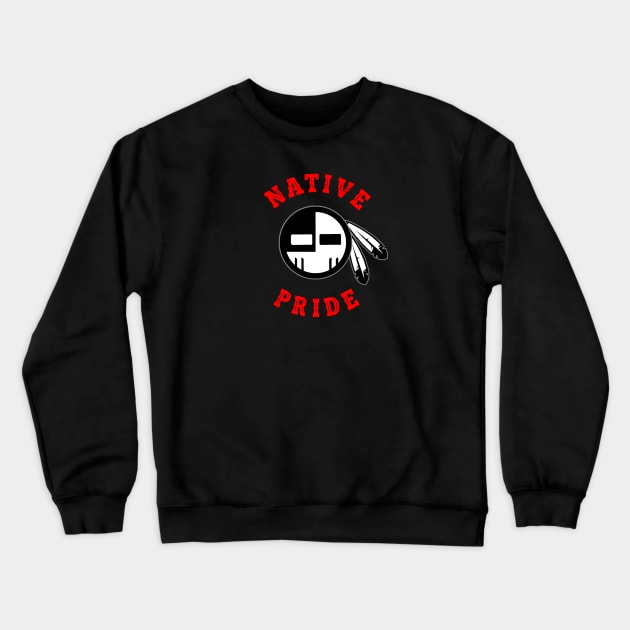 NATIVE PRIDE 18 (MASK) Crewneck Sweatshirt by GardenOfNightmares